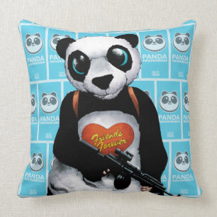 Suicide Squad   Panda Throw Pillow