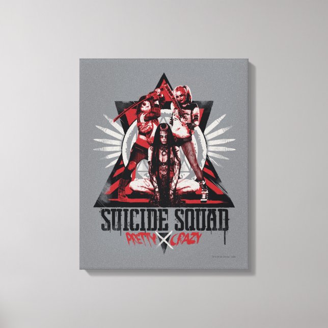Suicide Squad | Pretty Crazy Squad Girls Canvas Print (Front)
