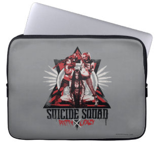 Suicide Squad   Pretty Crazy Squad Girls Laptop Sleeve