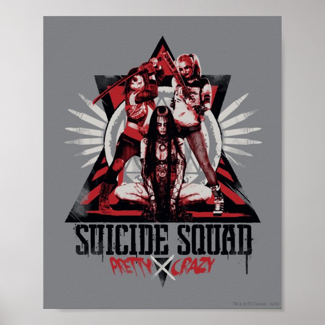 Suicide Squad | Pretty Crazy Squad Girls Poster (Front)