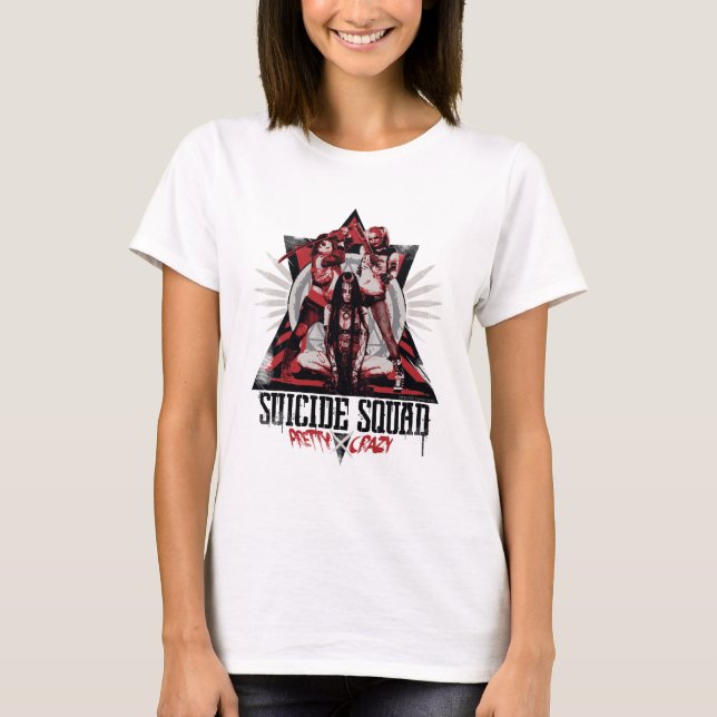 Suicide Squad | Pretty Crazy Squad Girls T-Shirt (Front)