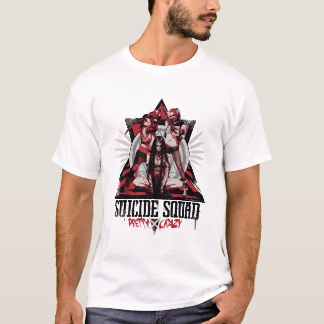 Suicide Squad | Pretty Crazy Squad Girls T-Shirt (Front)
