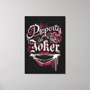 Suicide Squad Property of Joker Canvas Print