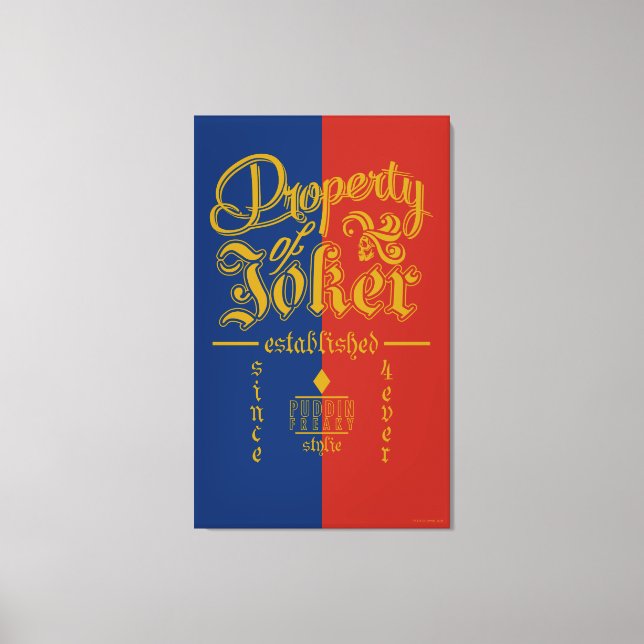 Suicide Squad | Puddin Freaky Canvas Print (Front)