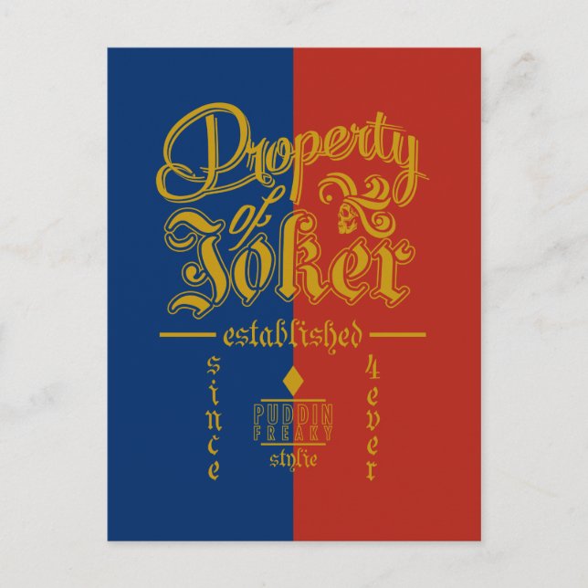 Suicide Squad | Puddin Freaky Postcard (Front)