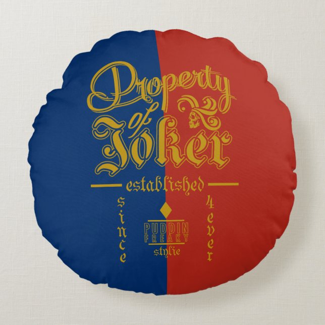 Suicide Squad | Puddin Freaky Round Pillow (Front)