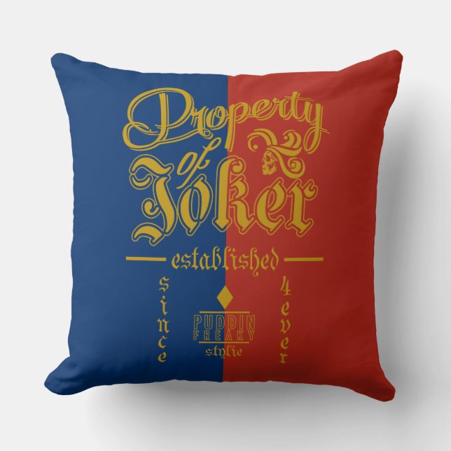 Suicide Squad | Puddin Freaky Throw Pillow (Front)
