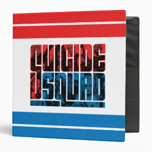 Suicide Squad   Red and Blue Logo Binder