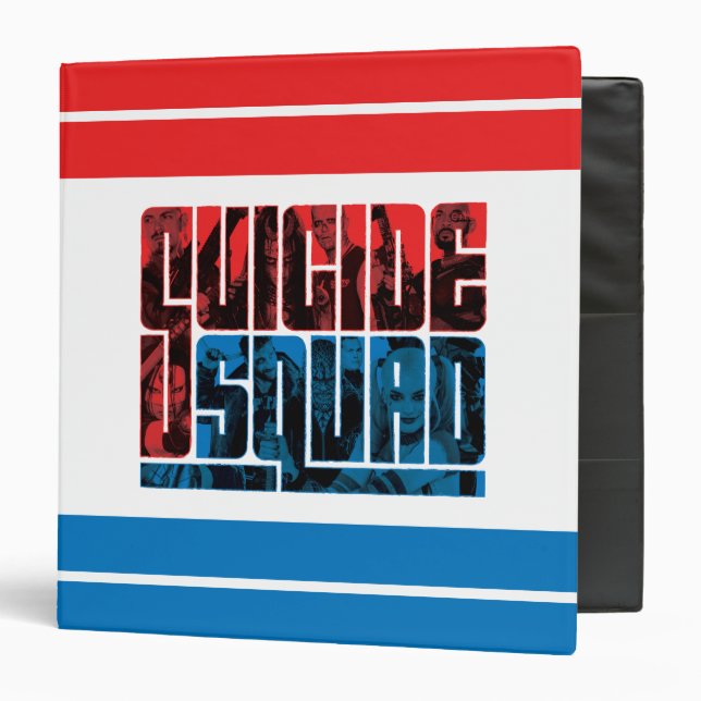 Suicide Squad | Red and Blue Logo Binder (Front/Inside)