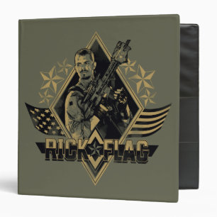 Suicide Squad Rick Flag Badge Binder
