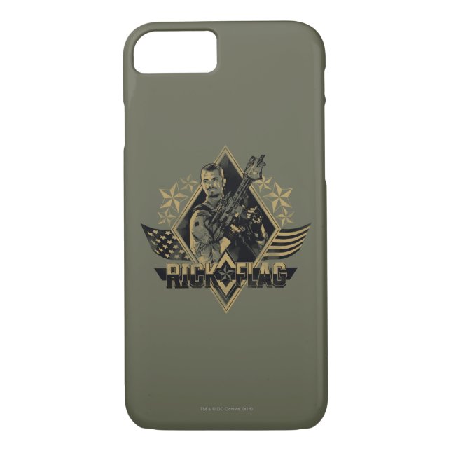 Suicide Squad | Rick Flag Badge Case-Mate iPhone Case (Back)