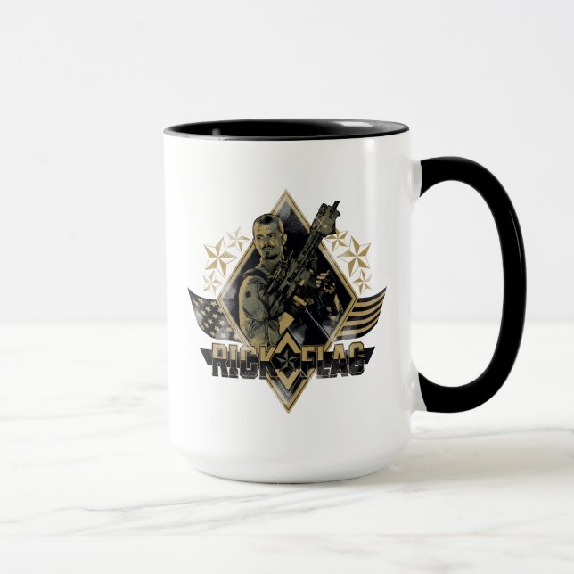 Suicide Squad | Rick Flag Badge Mug (Right)