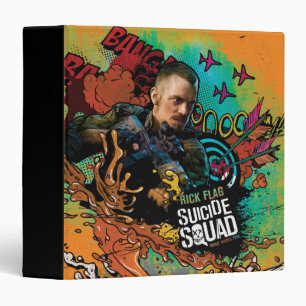 Suicide Squad Rick Flag Character Graffiti Binder