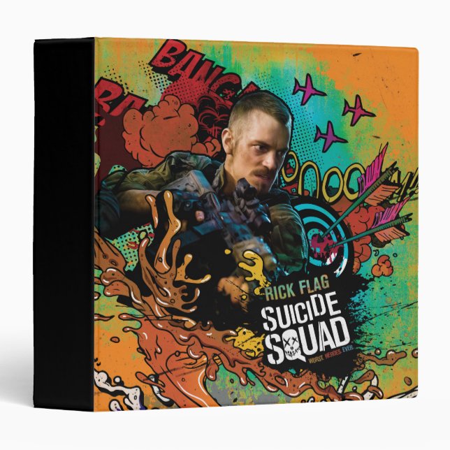Suicide Squad | Rick Flag Character Graffiti Binder (Front/Spine)