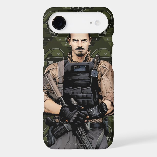 Suicide Squad | Rick Flag Comic Book Art Case-Mate iPhone Case (Back)