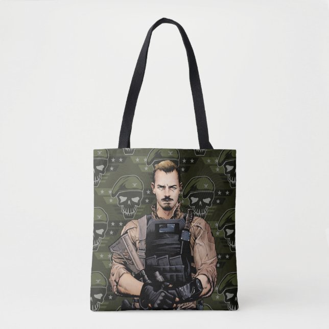 Suicide Squad | Rick Flag Comic Book Art Tote Bag (Front)