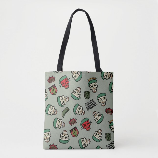 Suicide Squad | Rick Flag Emoji Pattern Tote Bag (Front)