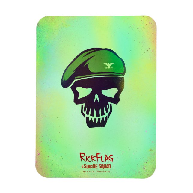 Suicide Squad | Rick Flag Head Icon Magnet (Vertical)