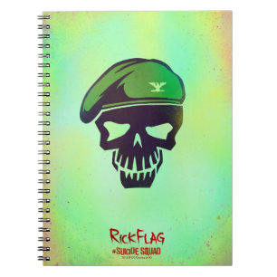 Suicide Squad   Rick Flag Head Icon Notebook