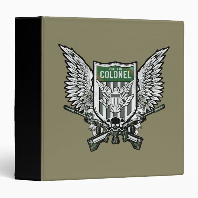 Suicide Squad | Rick Flag Winged Crest Tattoo Art Binder (Front/Spine)