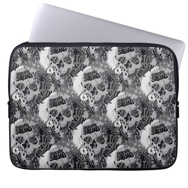 Suicide Squad | Skull Pattern Laptop Sleeve (Front)