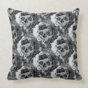 Suicide Squad Skull Pattern Throw Pillow