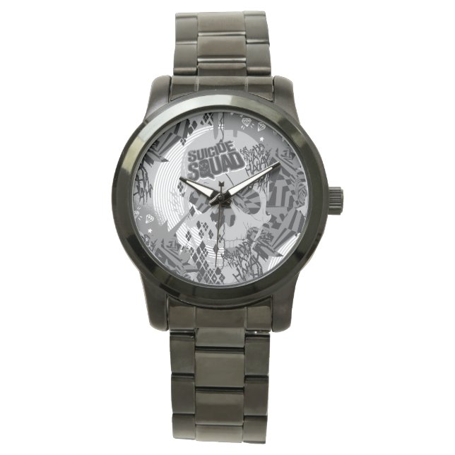 Suicide Squad | Skull Pattern Watch (Front)