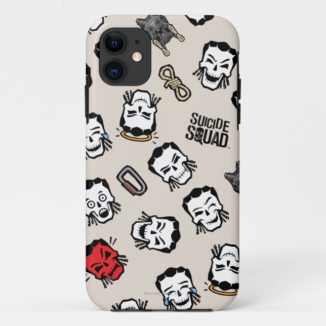 Suicide Squad | Slipknot Emoji Pattern Case-Mate iPhone Case (Back)