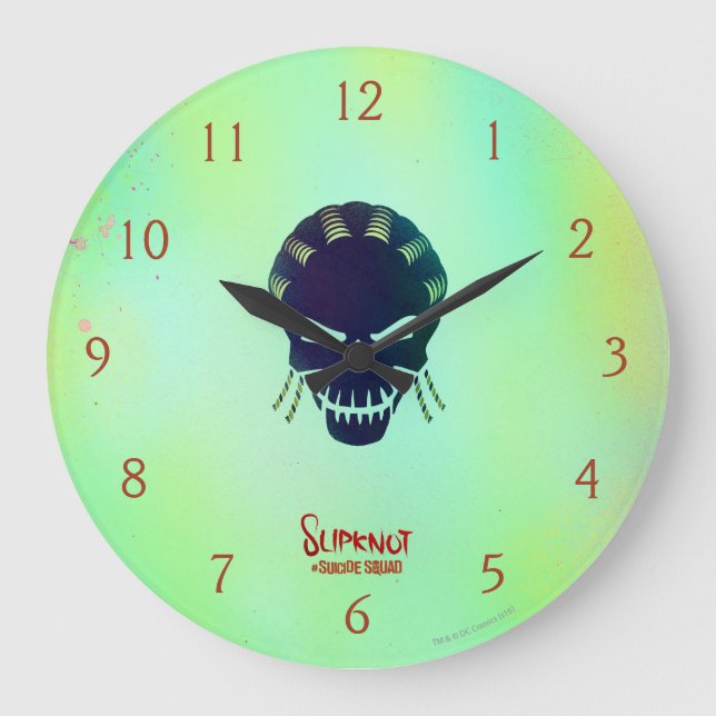 Suicide Squad | Slipknot Head Icon Large Clock (Front)