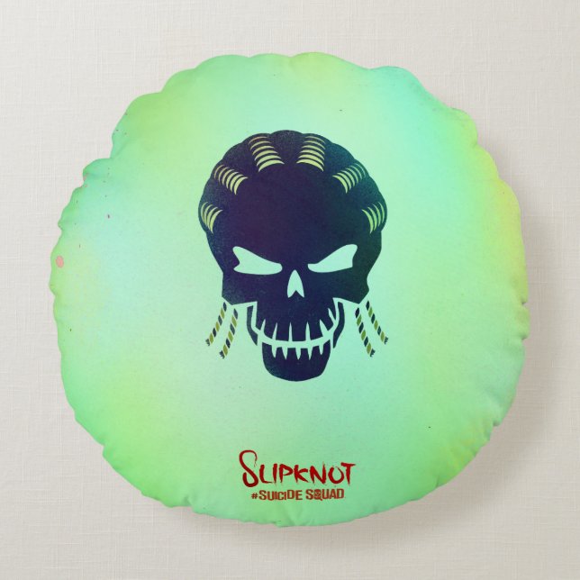 Suicide Squad | Slipknot Head Icon Round Pillow (Front)