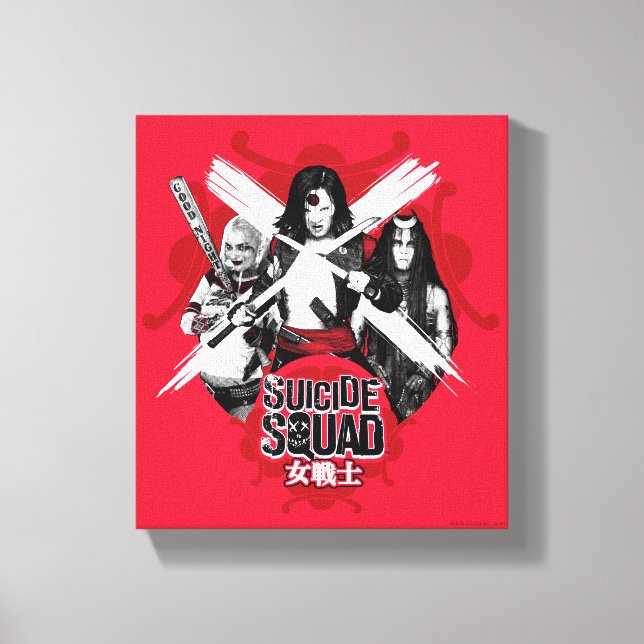 Suicide Squad | Squad Girls "Female Warrior" Canvas Print (Front)