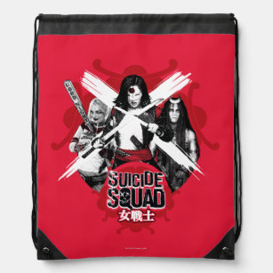 Suicide Squad   Squad Girls "Female Warrior" Drawstring Bag