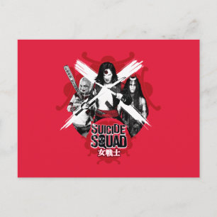 Suicide Squad   Squad Girls "Female Warrior" Postcard