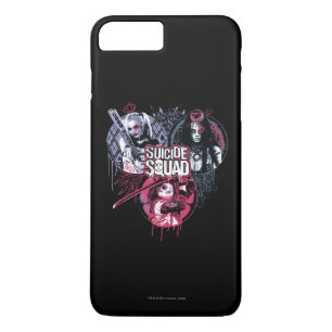 Suicide Squad Squad Girls Graffiti Badges iPhone 8 Plus/7 Plus Case