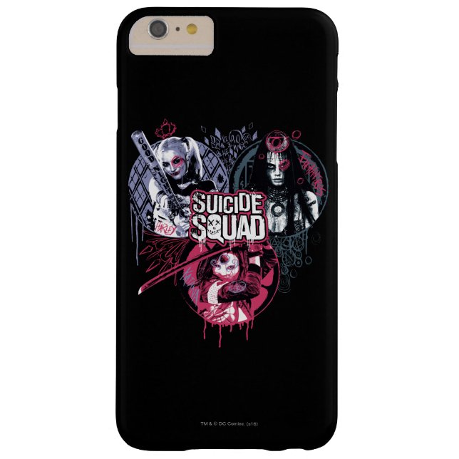 Suicide Squad | Squad Girls Graffiti Badges Case-Mate iPhone Case (Back)