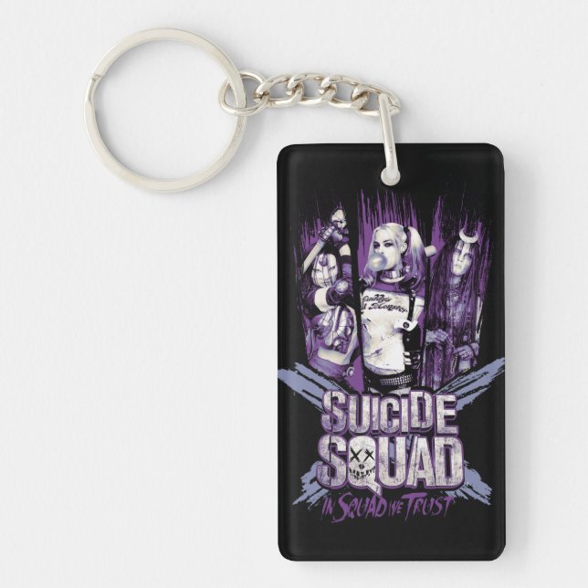 Suicide Squad | Squad Girls "In Squad We Trust" Keychain (Front)