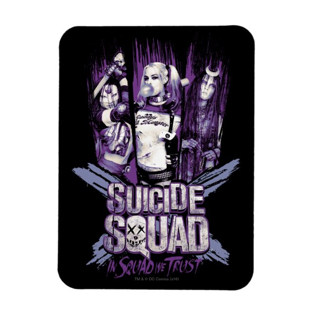 Suicide Squad | Squad Girls "In Squad We Trust" Magnet (Vertical)