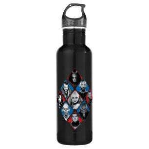 Suicide Squad Task Force X Chequered Diamond 710 Ml Water Bottle