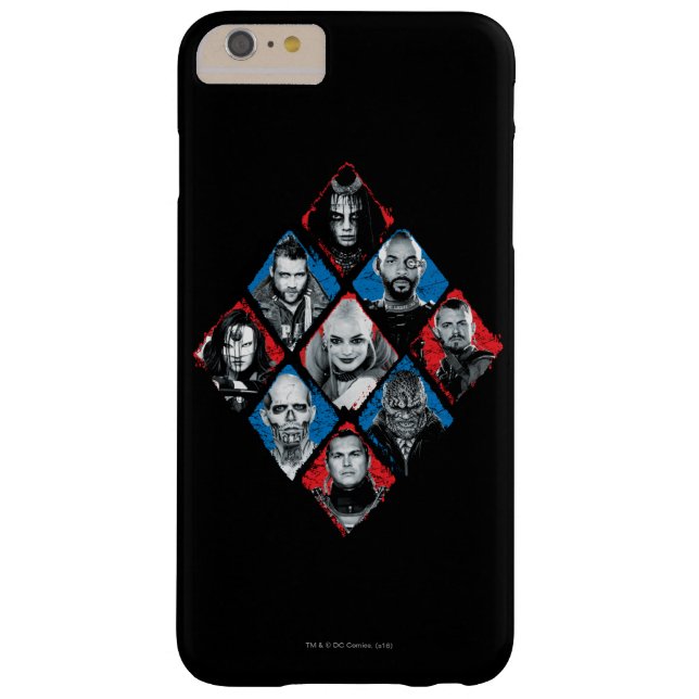 Suicide Squad | Task Force X Chequered Diamond Case-Mate iPhone Case (Back)