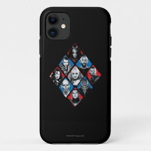 Suicide Squad   Task Force X Chequered Diamond iPhone 11 Case