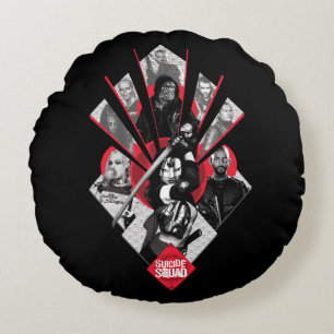 Suicide Squad Task Force X Japanese Graphic Round Pillow