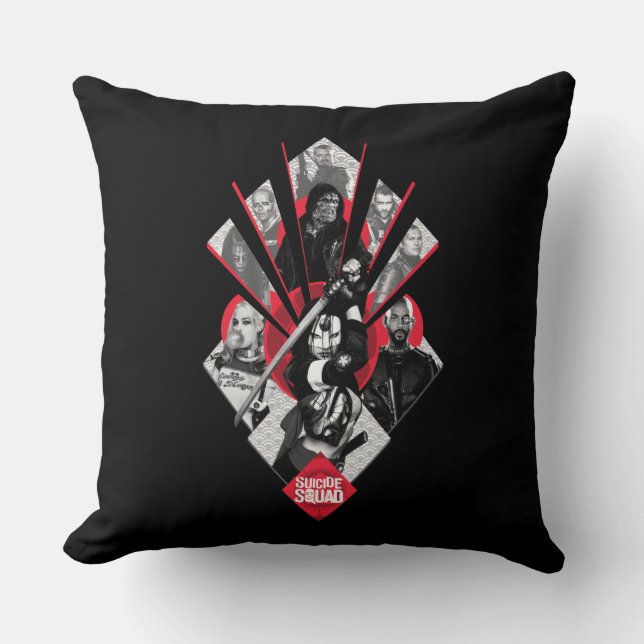Suicide Squad | Task Force X Japanese Graphic Throw Pillow (Front)