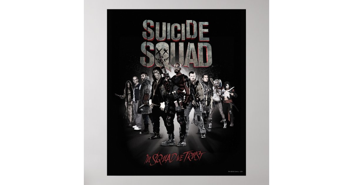 Suicide Squad |Task Force X Lineup Poster | Zazzle