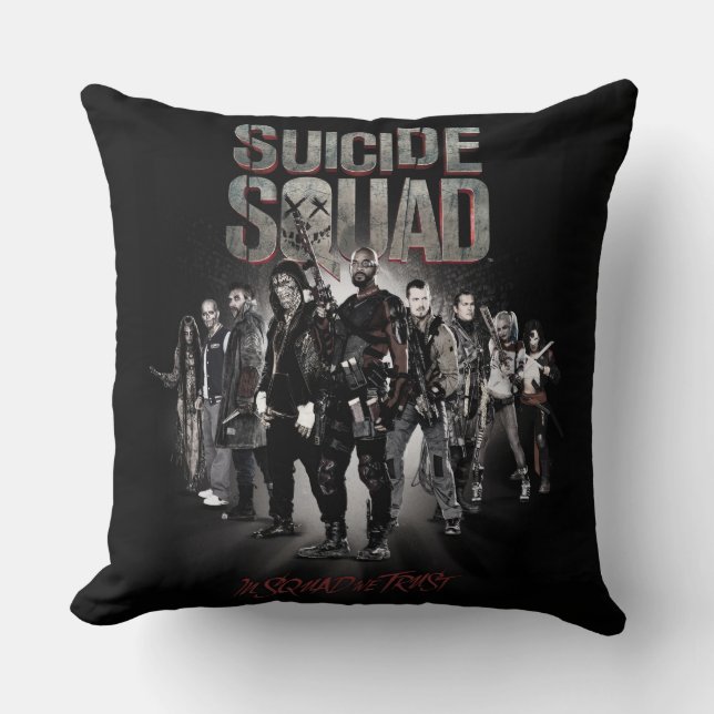 Suicide Squad |Task Force X Lineup Throw Pillow (Front)
