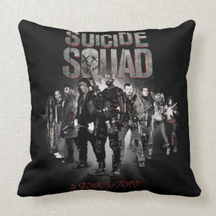 Suicide Squad Task Force X Lineup Throw Pillow