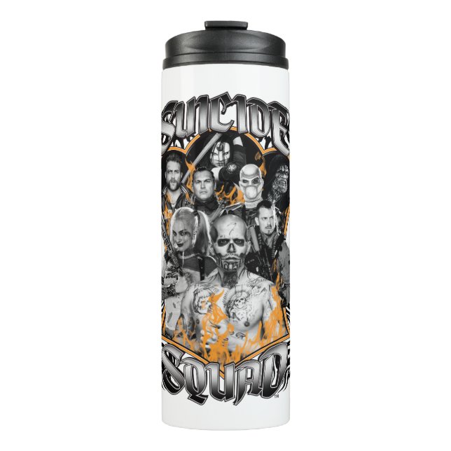 Suicide Squad | Task Force X Tribal Tattoo Thermal Tumbler (Front)