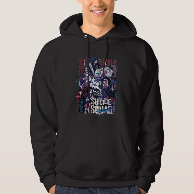 Suicide Squad | Task Force X Typography Photo Hoodie (Front)