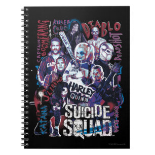 Suicide Squad   Task Force X Typography Photo Notebook
