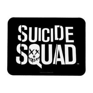 Suicide Squad   White Logo Magnet