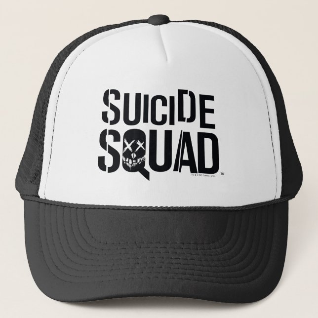 Suicide Squad | White Logo Trucker Hat (Front)